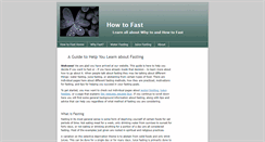 Desktop Screenshot of howtofast.net